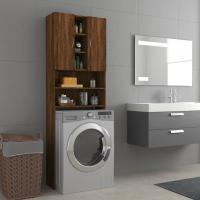 Armario de Lavadora Cuarto de Baño Aseo Estantería Mueble Colada Color Blanco,  Roble ahumado,  Roble Sonoma y mas - details 5