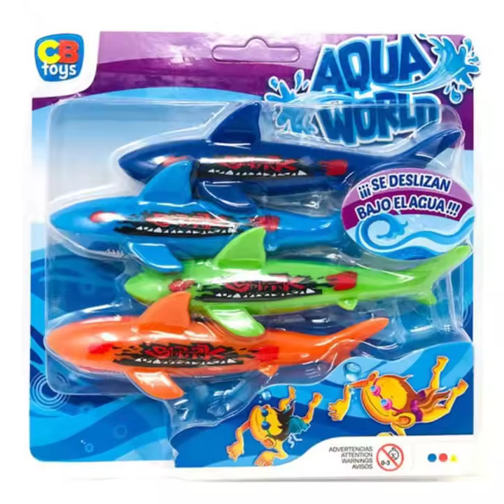 AQUA W. JGO ACUATICO TIBURON 4p 45690 - Juguetes de Agua - 1