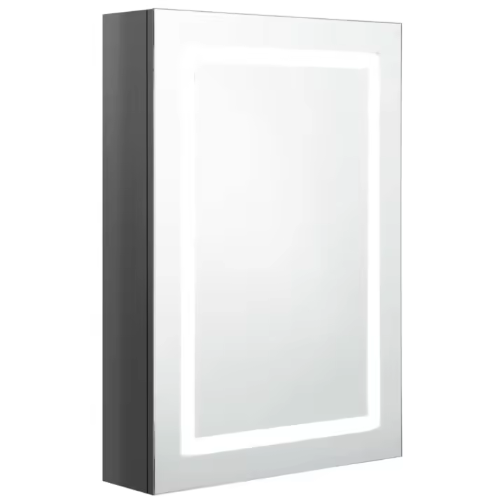 Armario de baño with Espejo LED gris brilliant 50x13x70 cm - 1
