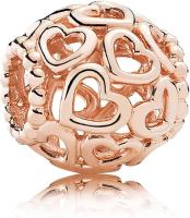 PANDORA Dijes calados con diseño integral de Corazones - details 1