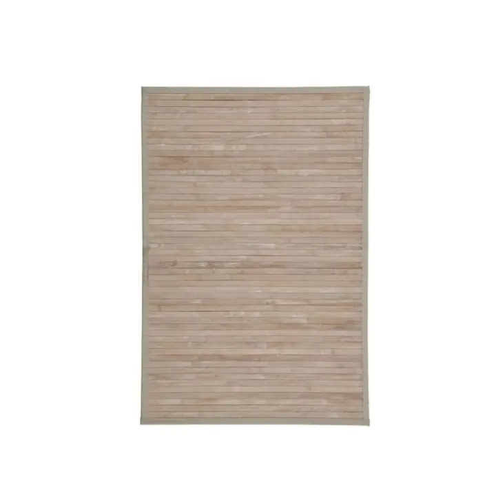 Dcasa Alfombra pasillera de bambú efecto lavado de 60 x 90 cm - 1