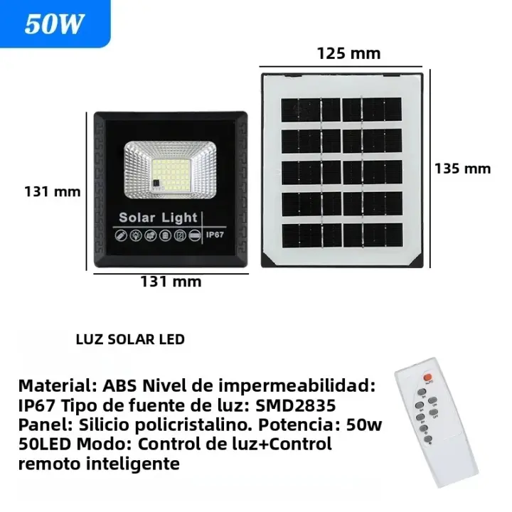 Lámparas Solares Exteriores Con Luz LED Bulbproof Impermeables Para Jardín Luz Solar De Pared Tipo Separado - 1