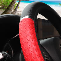 Cubierta De Volante Dinámica De Cuero PU Tres-Dimensiones Metálica Para Coche Sin Anillo Interior Adecuada Para 14.5-15 Pulgadas - details 6