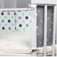 1 paquete de parachoques para Cuna de Bebe con estampado de Casita, protección para Cuna de Bebe, decoración para habitación de niños - details 4
