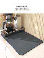 Alfombrilla De Cocina Diatomea Absorbente De Humedad Y Aislante Térmico Para Encimera Del Hogar Fácil De Secar Color Azul Oscuro - details 8
