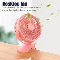 GAIATOP-ventilador de Clip portátil, Mini ventilador de escritorio recargable Silencioso de 3 velocidades, rotación de 360 °, ventilador de refrigeración Personal adecuado para cochecitos - details 9