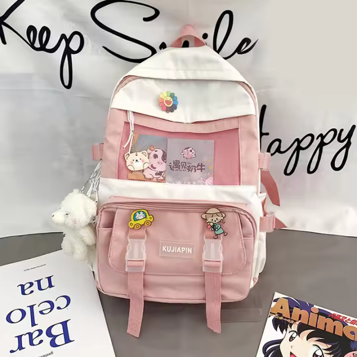 Mochila Grande Para Niñas Escuela Secundaria 2023 Mochila Escolar De Capacidad Multicaña Para Estudiantes Adolescentes Kawaii Mujer - 1