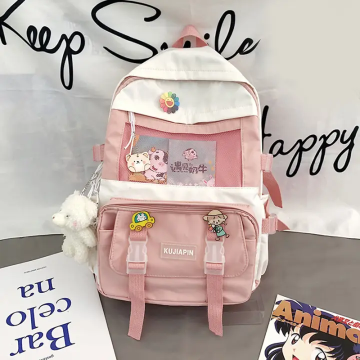Mochila Grande Para Niñas Escuela Secundaria 2023 Mochila Escolar De Capacidad Multicaña Para Estudiantes Adolescentes Kawaii Mujer - 1