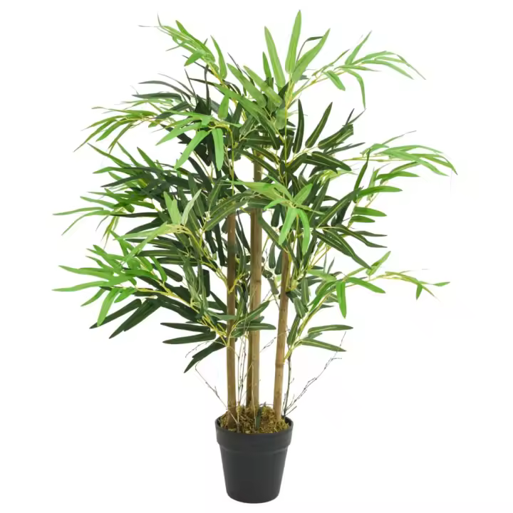 Árbol de Bambú artificial con 500 Hojas Verdes 80 cm - 1