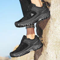 HIKEUP Zapatos De Senderismo Para Hombres Calidad Superior Duraderos Cuero Suela De Goma Para Actividades Al Aire Libre Zapatillas De Caminar - details 11