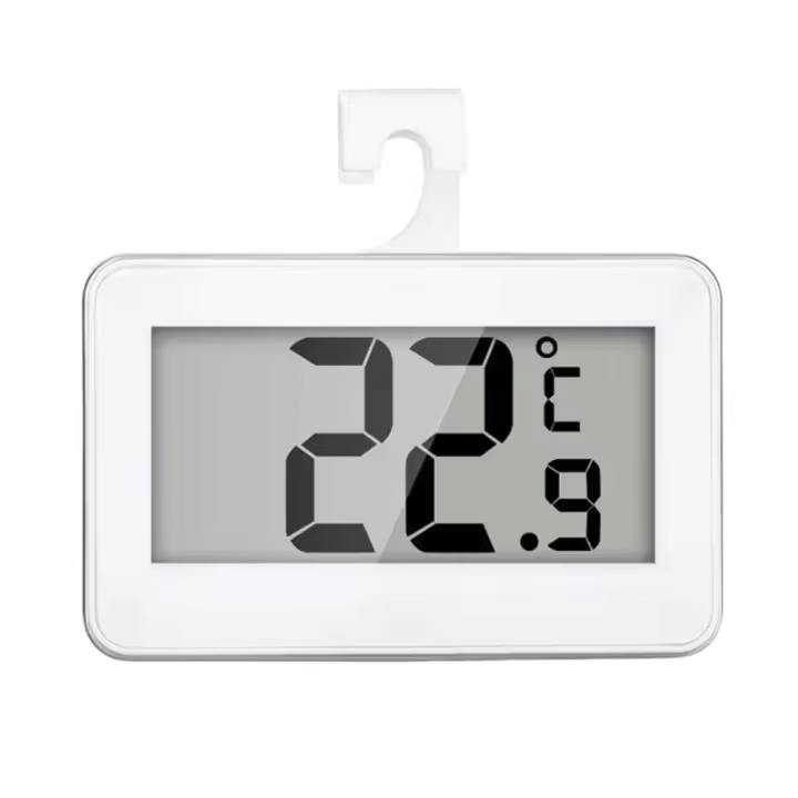 Termómetro Digital Para Nevera Y Congelador Mini Hidrófobo Con Gancho Termómetro De Plástico Para Hogar Rango De Temperatura -20℃ a 60℃ - 1