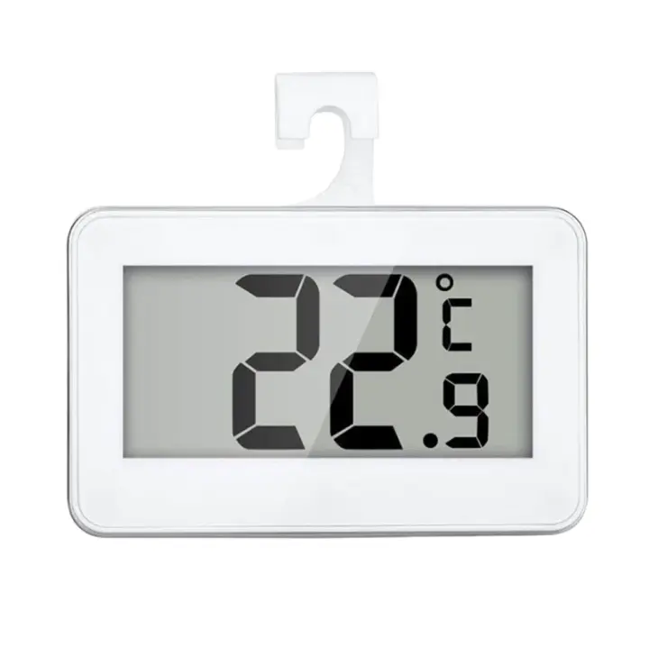 Termómetro Digital Para Nevera Y Congelador Mini Hidrófobo Con Gancho Termómetro De Plástico Para Hogar Rango De Temperatura -20℃ a 60℃ - 1