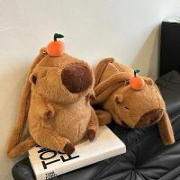 Mochila De Peluche Capybara Kawaii Moda Muñeco De Peluche Bolsa Infantil Mochila De Hombro Mini Bolsa Regalos Para Novia - details 3