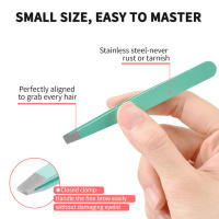 Juego De 6 Pinzas Profesionales De Acero Inoxidable Para Mujeres Y Hombres Pinzas De Precisión Para Cejas Y Pelos Enganchados - details 2