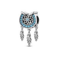 Encanto De Colgante De Árbol De Familia Platinado En Plata Para Pulsera De Bangle Y Collar DIY Regalo Con Doble Vuelo Aéreo - details 186