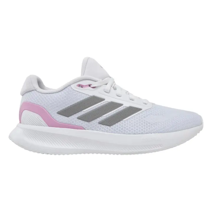 Zapatillas Adidas Runfalcon 5 Blancas Gris Silver Rosa Ji3981 Running Mujer - 1