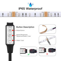 Tira De Luces LED USB Mini 5V Con Controlador De 3 Botones Impermeable RGB Luces Flexibles De Tira De Cinta Lámpara De Retroiluminación Para TV Decoración De Habitaciones - details 2
