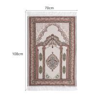 Carpetas De Oración Musulmana Con Borlas Espesas Diseño Tradicional Rectangular Para Viajes Temples Y Habitaciones De Oración Para Mujeres Y Hombres - details 5