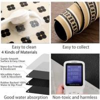 Mantel De Cocina Absorbente Con Diseño Floral Clásico Tapete De Hierro De Diatomeas Para Máquina De Café Tapete De Barra Termoinsulante Lavable Antideslizante Para El Hogar Y Hoteles - details 7