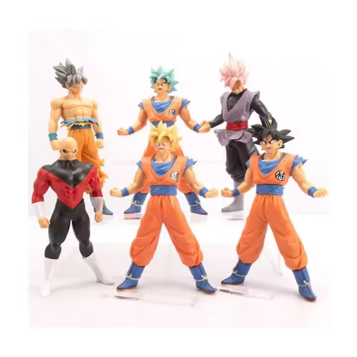 Dragon Ball Ation Figure Toy Full Power Son Goku 6Pcs Set Cosplay Gift Ornaments - 1