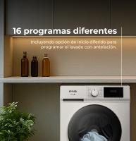 EVVO Lavadora 10-7 kg carga frontal Terra N, 1400 rpm, Clase energética A, Motor eDRIVE inverter, 16 programas - details 1