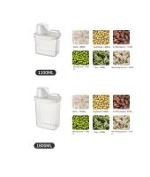 Contenedor De Almacenamiento Airtight Para Detergente De Lavandería 2300ml Con Tapa Caja De Polvo De Detergente Sellado Etiquetas Incluidas Para Alimentos Y Químicos - details 7