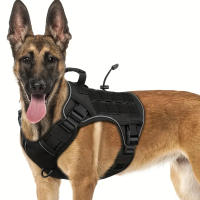 Harnés Táctico Ajustable Para Perros Grandes Con Manija Y Reflectante Para Labrador Retriever Y Siberian Hound - details 8