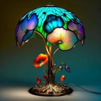 Lámparas de Mesa creativas de la Serie de Plantas teñidas, Adorno de Diseño de Patio del Hogar, Luz de Ambiente de cabeza de dormitorio de Sete coloridas - details 2