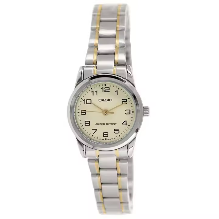 Casio Ltp-v001sg-9b  Reloj Para Para Mujer Color Plateado - 1