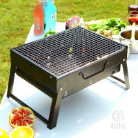 Barbacoa portatil de carbon, plegable y ligera, barbacoa mini de sobremesa para jardin, camping, picnic o playa. Don Feliz - details 2