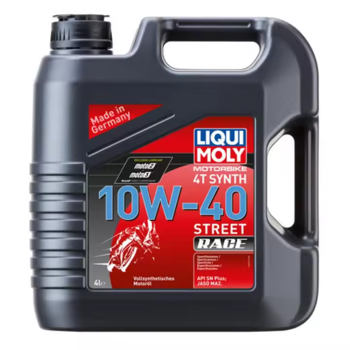 Aceite Liqui Moly 100% sintético 10W40 Street Race 4 litros - 1