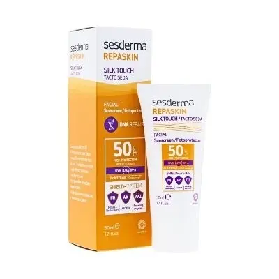 Protector Solar Sesderma Repaskin Tacto Seda SPF50 50 Ml - Protege y Repara - 1