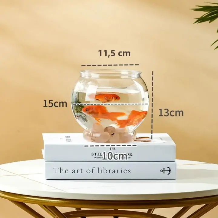 Acuario Pequeño Para Betta Y Pequeños Peces Ornamentales Y Reptiles Vidrio De Alta Transparencia Vista Buena Resistente Y Atractivo - 1