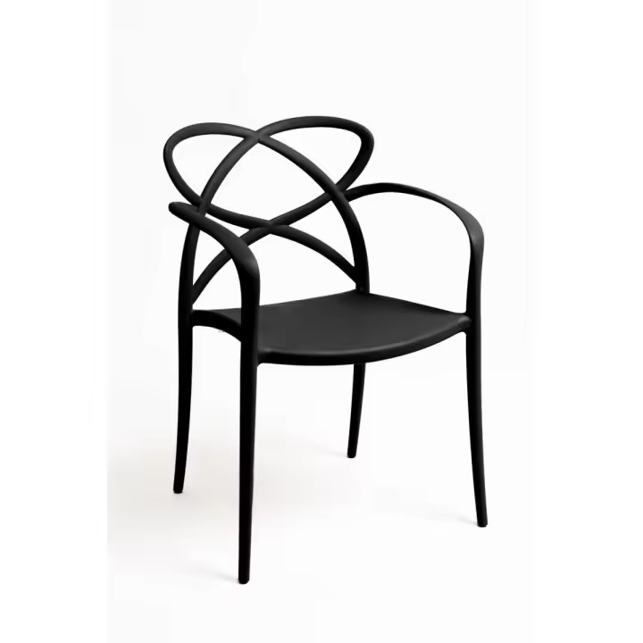 Silla Vella con Reposabrazos - Negro - 1