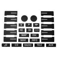 Kit De Reparación De Botones Mate Negro Para Coche 8 Piezas Adhesivos Para Touareg 2005-2010 Accesorios De Interiores Automotrices - details 3