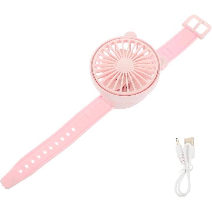 Ventilador USB para Reloj Ajustable y Recargable para y Actividades Color Aleatorio — oferta en Miravia