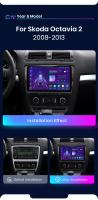 Junsun Radio Coche para Skoda Octavia 2 A5 2008 2009 2010 2011 2012 2013 Inalámbrico CarPlay Android Auto AI Voice 2 din Pantalla Coche Android Auto Multimedia Navegación GPS Auto radio - details 6