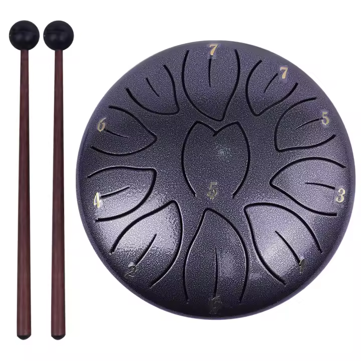 Bombo De Lengua De Acero De 6 Pulgadas Con Palos De Tambor Y Picks De Dedos Instrumento De Percusión Para Terapia De Sonido - 1
