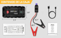 Arrancador de Coches Portátil BRPOM BM501 4000A para Todo Gasolina o 10L de Diésel con Cables Inteligentes, Salida QC3.0 y Espera Larga - details 22