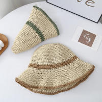 Sombrero De Playa Primavera Verano Plegable Para Mujer Sombreros De Paja De Hilo Moda Al Aire Libre Protección Solar Regalo De Vacaciones - details 6