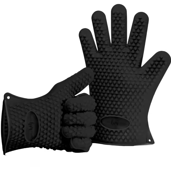 Guantes para Hornear, silicona, NUEVO: aún más resistentes al Calor, Guantes para Grill, agarraderas, Guantes para Horno Azul - 1