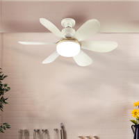 Ventilador De Techo Con Luz LED De 30W Base E27 Control Remoto 3 Modos De Iluminación Ajustables Alta Potencia De Viento Moderno - details 2