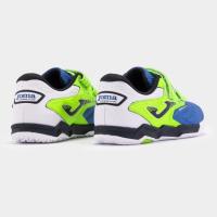 JOMA ZAPATILLAS INDOOR CANCHA JUNIOR 2404 COLOR AZUL CON VERDE Y BLANCO - details 1