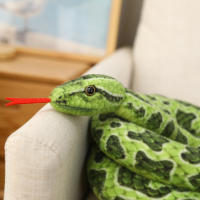 Juguete De Peluche Gran Serpiente Dorada 200cm Simulación De Python Largo Regalo Para Niños Decoración Del Hogar Material De Algodón Relleno De Poliéster - details 2
