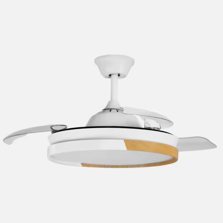 Ventilador Dc Emperador 72w Blanco/haya 3aspas - 1