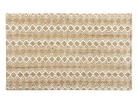 Alfombra de Yute Diseño Estampado Blanco 90x150 cm - Ambientes Mediterráneos y Nórdicos - Ecofriendly - Linea Paralela - details 0