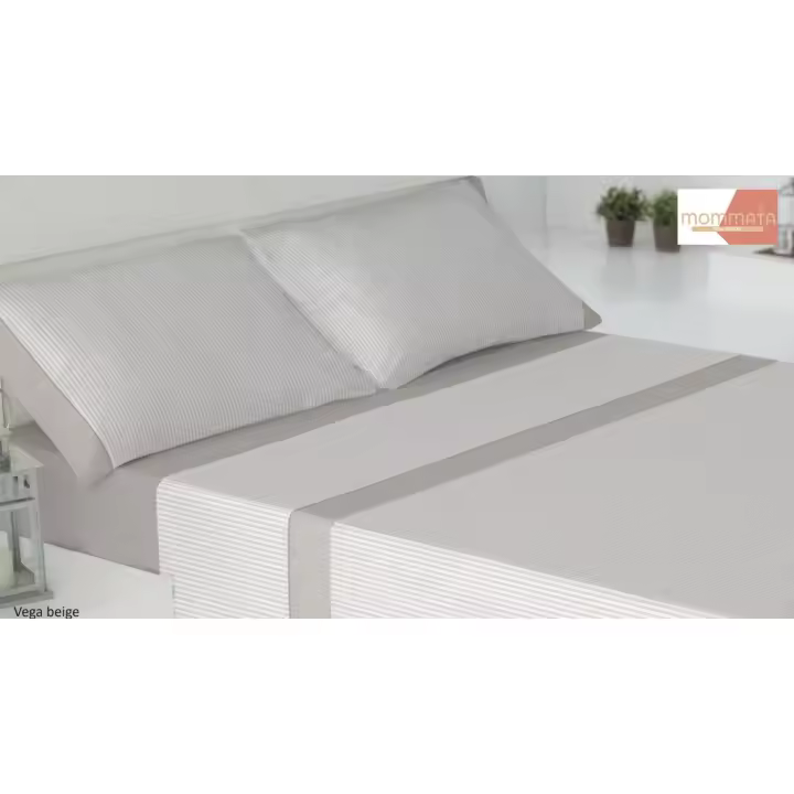 Juegos de Sábanas Mommata: Económicas, Tacto Extra Suave, Resistentes - Varios Colores y Medidas Sabanas de microfibra Modelo Rayas. - 1