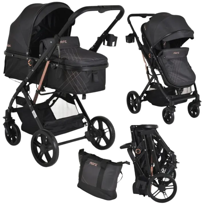 MONI Carrito de bebé duo convertible RAFAELLO hasta 15 kg de Moni - 1