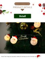 Luz De Navidad Santa Claus Fairy Garland 10 LEDs Piloto 1.5M Para Decoración De Casa Fiesta Año Nuevo Árbol De Navidad - details 1
