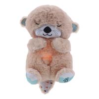 Oso De Peluche Para Bebé Con Música Y Luz Companion De Sueño Suave Otters Soothing Regalo Para Niños Y Niñas Relleno De Algodón PP - details 9